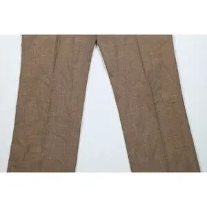 パンツ 60's Blue&Black Chambray Wool Slacks Chambray Pleated Pants (sz. 4) - Etsy